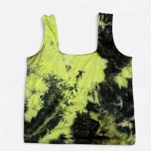 Tie-Dye Tank Top - Green and Black